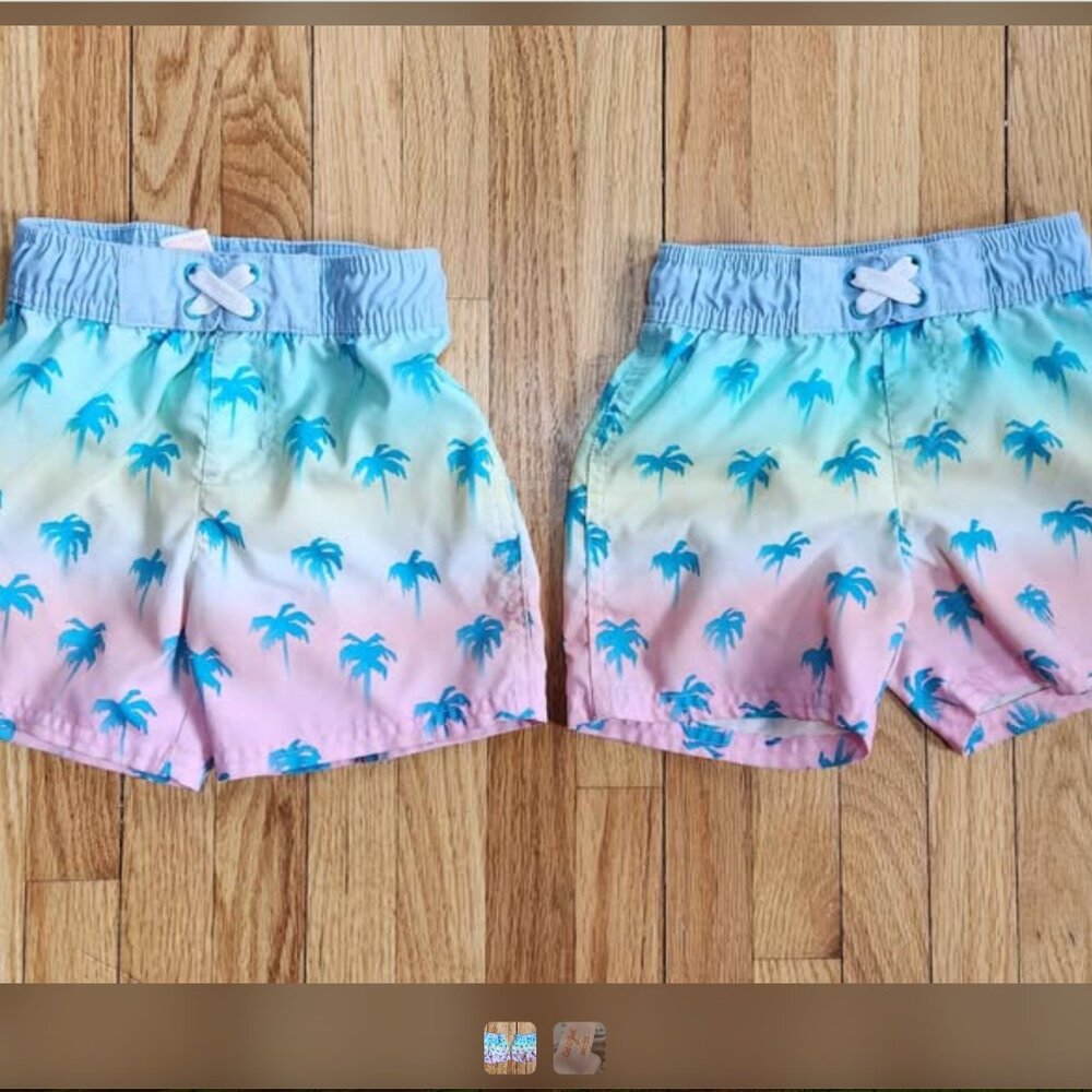 3T Cat & Jack toddler boy kids swimshorts LIKE NEW worn once